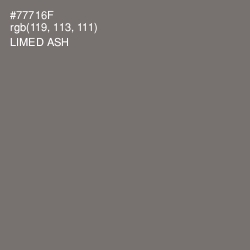 #77716F - Limed Ash Color Image